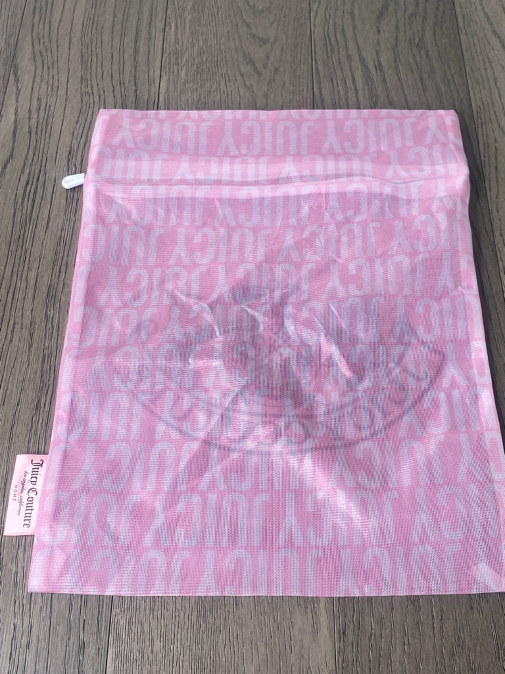 Juicy Couture Pink Logo Cosmetic Pouch with Crest - 11x14.5” - Picture 7 of 11
